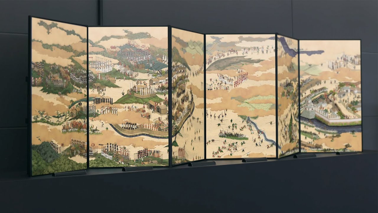 Japanese artist reinvents traditional folding screen with digital animation | Design | Dezeen