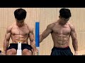 Bodybuilding training of South Korean weightlifter Lee Sang