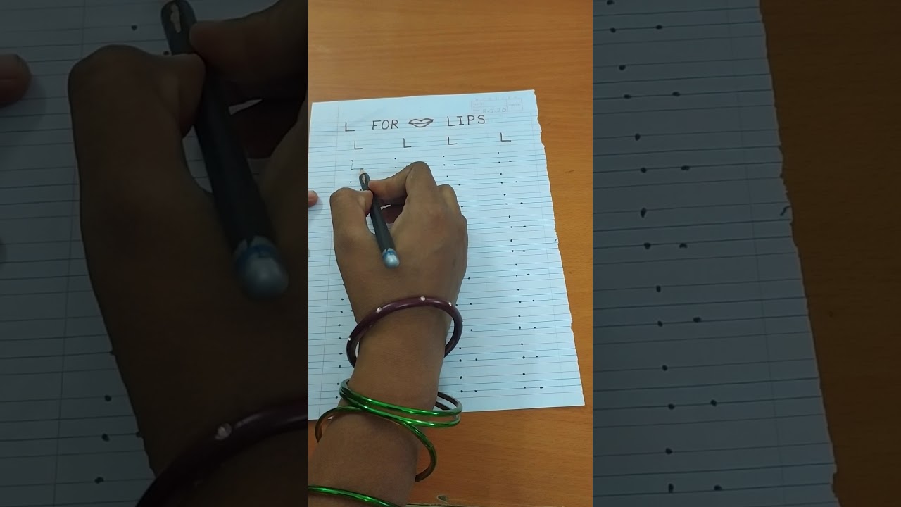 Write the letter L - YouTube