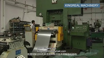 KINGREAL High Speed NC Servo Feeder (Screen panel Perforation Line)
