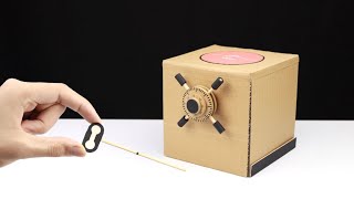 How To Make a Coin Bank From Cardboard (very simple with a secret lock)