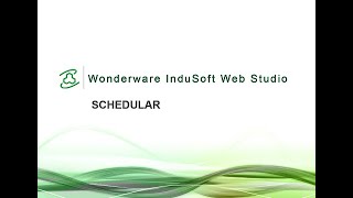 Tutorial Create Schedular Using Wonderware Indusoft