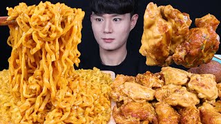 까르보 불닭볶음면 투움바 치킨 먹방ASMR MUKBANG SPICY FIRE NOODLES & SPICY CREAMY CHICKEN ラーメン チキン eating sounds