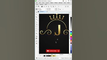 || YouTube Shorts ||  How To Make J logo With Letters In Corel Draw 2021