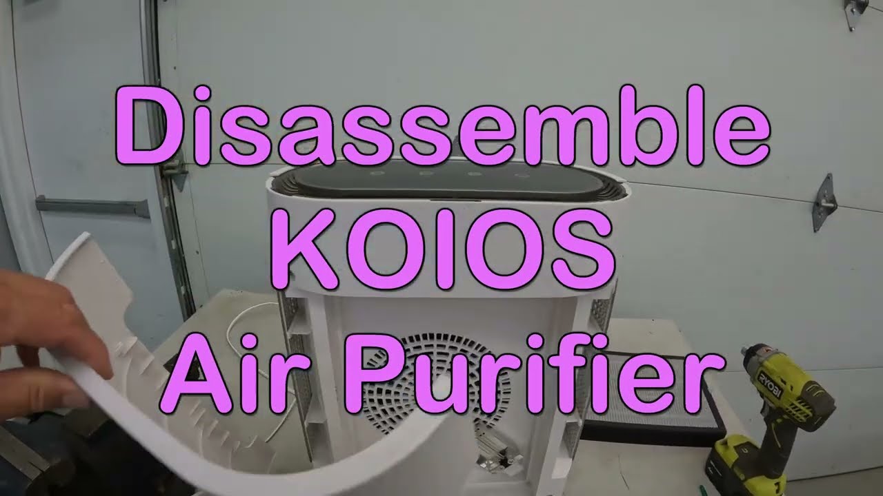 damaged air purifier internal components