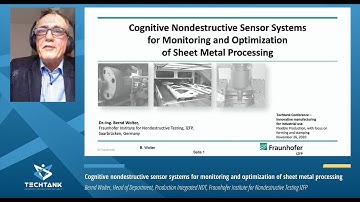 Techtank Conference 2020: Cognitive nondestructive sensor systems... Dr. Bernd Wolter, Fraunhofer