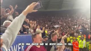 Manchester United fans we seen it all chant at king power stadium