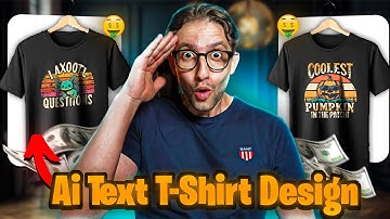 Ai TEXT T-Shirt Design (Ideogram Ai Print on Demand Tutorial) - BETTER THAN Midjourney!