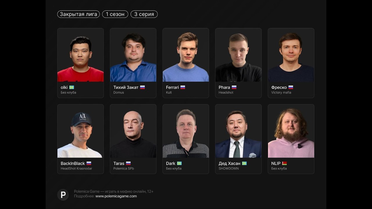 Mafprofi Закрытая Лига 2026. Сезон 1. Серия 3.