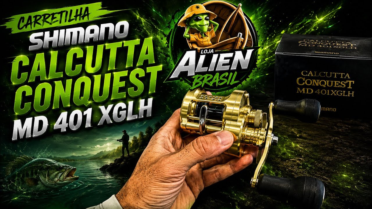 A true WORK OF ART, Shimano Calcutta Conquest MD 401 XGLH reel