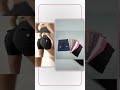 Peach Womens Three Quarter Fitness Shorts Cargo Pockets