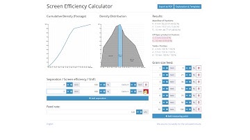 Screen Efficiency Calculator: Determine purities and yields with the RHEWUM tool