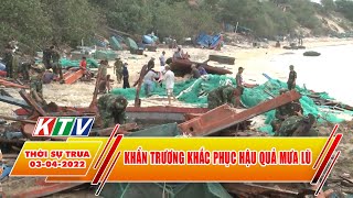 Thoi su trua 3 4 Khan truong khac phuc hau qua mua lu Truyen hinh Khanh Hoa