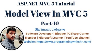 (#10) Model In MVC 5 | MVC 5 tutorial for beginners in .net c#