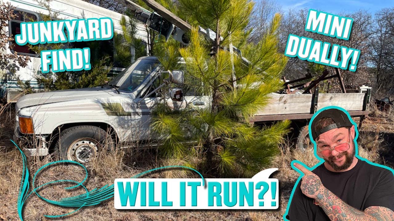 ABANDONED mini truck DUALLY!  WILL IT RUN?!? ((1984 Toyota Dolphin.))