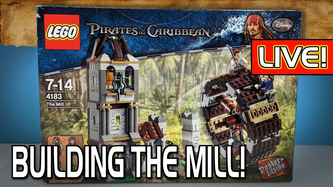 LEGO Pirates of the Caribbean - Building The Mill LIVE! - YouTube