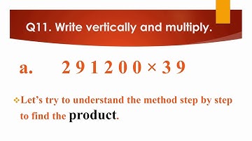 CLass 5 Math Video 6B Multiplication Ex no  1c Q no  10 & 11
