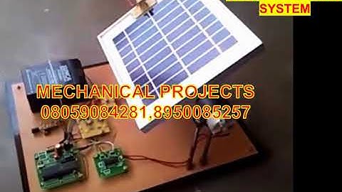 Top Mechanical Projects 2016 - 2017 Solar Tracking System