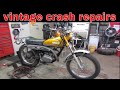 Wrecked yamaha enduro 175 front end rebuild