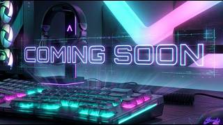 Aesthetic Gaming Room Coming Soon Screen • Neon Setup Loop & Music [1 HOUR]