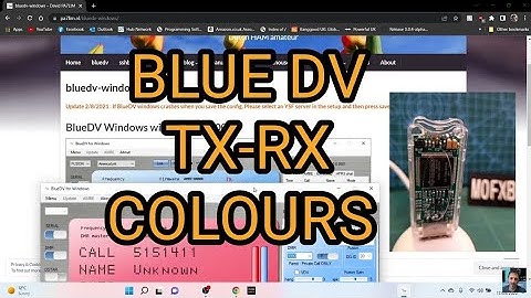 BLUE DV-HAM RADIO -TX COLOURS (inverted)