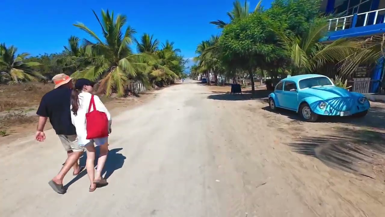 Danger E- biking from La Punta  Zicatela to Rinconada, Puerto Escondido Mexico.