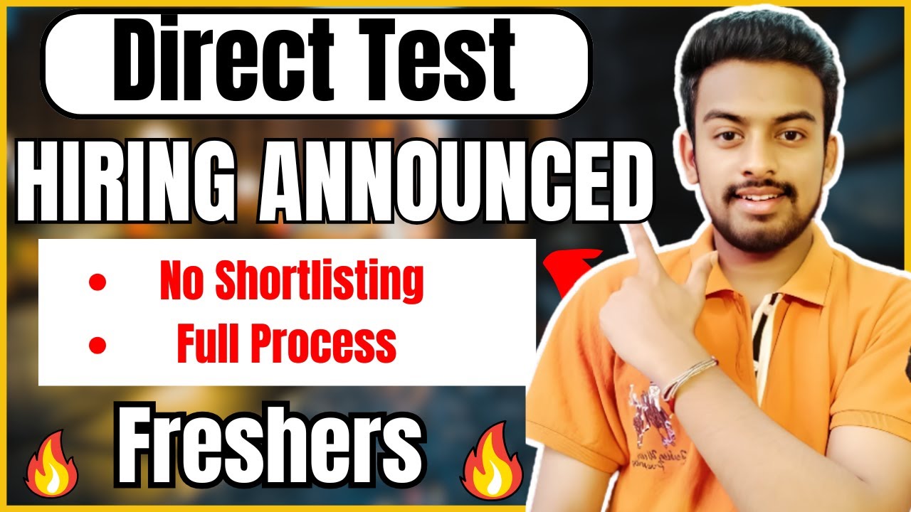 Direct Test Hiring Announced | Biggest OFF Campus Drive For 2026, 2025 ...