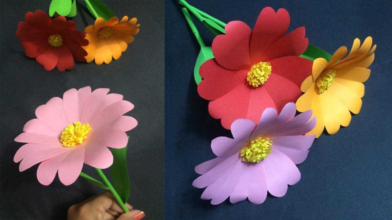 DIY Mini Paper Flowers 🌸 How to Make Small Paper Flower Easy 🌸 Tiny Paper  Crafts