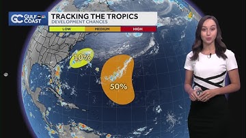 Tracking the Tropics: Monitoring two areas of interest, chances for development decreasing