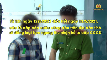 Tạm dừng cấp căn cước công dân