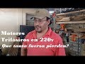 Motor Trifásico en 220v.  Cuanta fuerza pierde? (Rigo Soriano)