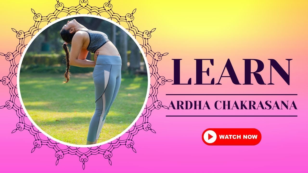 young women doing Half-wheel pose (Ardha Chakrasana) with instructor  indoors | Stock image | Colourbox