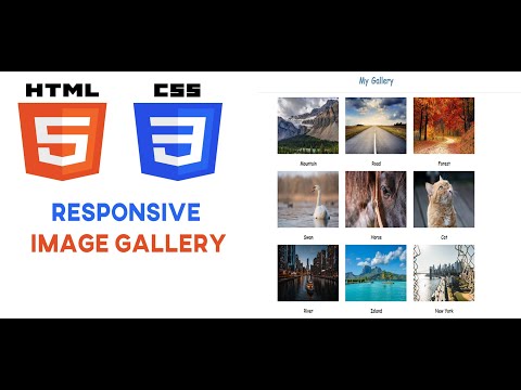 How To Create Simple And Responsive Image Gallery Page Using HTML & CSS