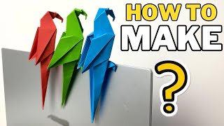 Origami Knutselen 🦜 Origami Ara Papegaai | Hoe je een papieren papegaai maakt