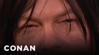 Norman Reedus Shows Off His "Beady Little Eyes" | CONAN on TBS