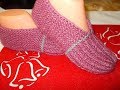 СЛЕДКИ НА 2 СПИЦАХ/ САМЫЕ ЛЕГКИЕ/ МАСТЕР КЛАСС/how to knitting slippers