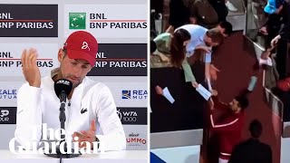'I was completely off': Djokovic concerned bottle strike may have affected performance