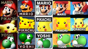 Evolution of All Characters in Super Smash Bros (1999-2021)