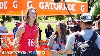 The Opening Finals: Trevor Lawrence Interview (Clemson QB commit) w/ Reporter Blythe Neal