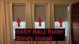 How to Install Bali Roller Blinds Easy - Inside Window Sill Mount