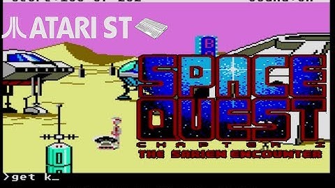 Space Quest : The Sarien Encounter - Atari ST (1986) longplay