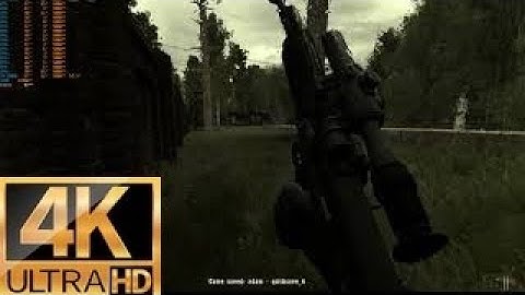 Stalker Anomaly RC18 - 4K | Max settings | 60fps | 4K upscaled textures gameplay and benchmark