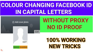 How To Make Colour Change Name Facebook Id Without Proxy & Proof / New Trick Colour Fb Id