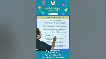 SAT Math Q # 44 Practice Test - 4 : Mastering the SAT Math #digitalsatmath #digitalsat #satmath #sat