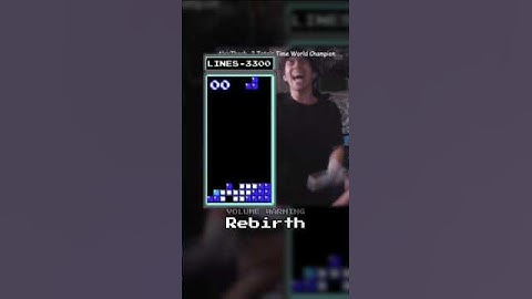 Another Rebirth Has Hit The #tetris Scene! Congratulations to our reigning World Champ Alex T!