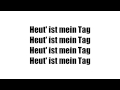 Blümchen - Heut&#39; Ist Mein Tag - Lyrics [HD]