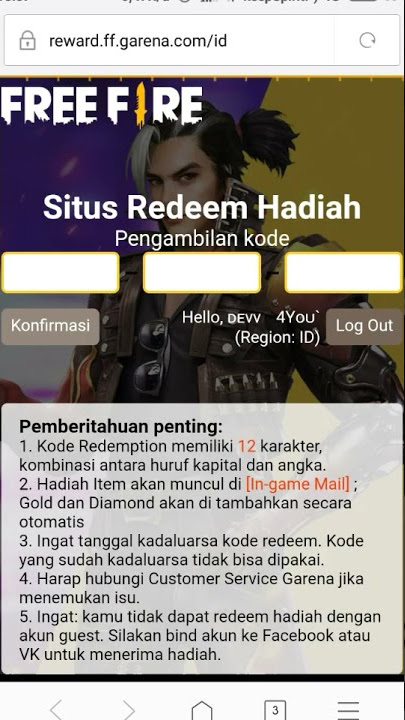 KODE READEM FF TERBARU||FFESP5M1MVBN