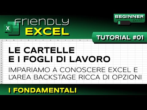 EXCEL #01 Le Cartelle e i Fogli Di Lavoro