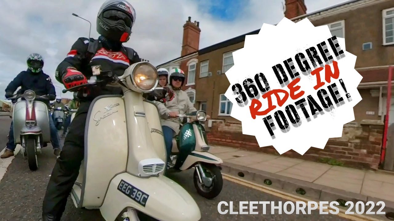 CLEETHORPES SCOOTER RALLY 2022 (360 degree footage of the full ride in