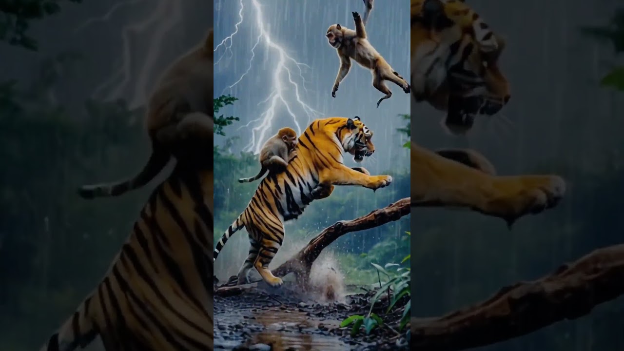 Tiger of the Mountain vs The Trickster Monkey 🐯🆚🐒 | AI Zodiac Battle